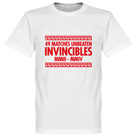The Invincibles 49 Unbeaten T-shirt - White - XXXXL