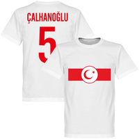 Turkey Banner Calhanoglu 5 T-Shirt - White - XXXXL