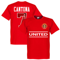 United Cantona 7 Gallery Team T-Shirt - Red - XXXXL