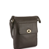 Amber Small Leather Cross Body Bag Brown