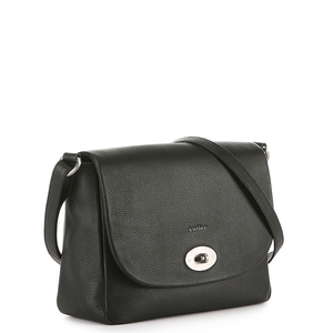 Amy Small Leather Cross Body Bag Black