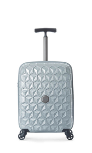 Atom 2 Piece Suitcase Set Medium and Cabin Silver