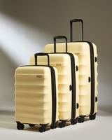 Expandable Cabin Suitcase Set In Pale Yellow - Juno