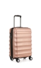 Juno Metallic 3 Piece Suitcase Set Rose Gold