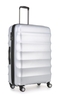 Juno Metallic 3 Piece Suitcase Set Silver