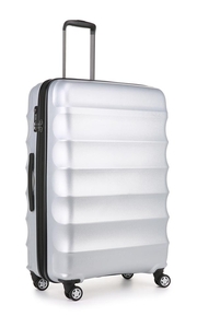 Juno Metallic 3 Piece Suitcase Set Silver