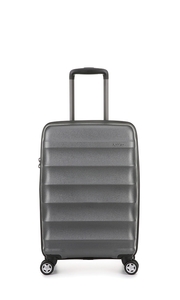 Juno Metallic Cabin Suitcase 56x35x23cm Charcoal