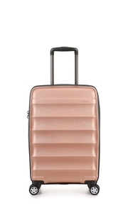 Juno Metallic Cabin Suitcase 56x35x23cm Rose Gold