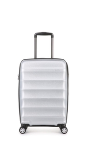 Juno Metallic Cabin Suitcase 56x35x23cm Silver