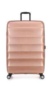 Juno Metallic Large Suitcase Rose Gold