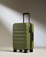 Large Cabin Suitcase In Fern Green - Icon Stripe