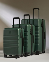 Large Cabin Suitcase Set In Antler Green - Icon Stripe
