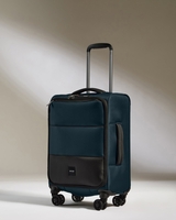 Lightest Cabin Suitcase In Indigo - Soft Stripe
