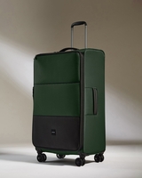 Lightest Large Suitcase In Antler Green - Soft Stripe