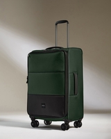 Lightest Medium Suitcase In Antler Green - Soft Stripe