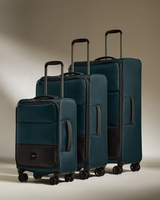 Lightest Suitcase Set In Indigo - Soft Stripe