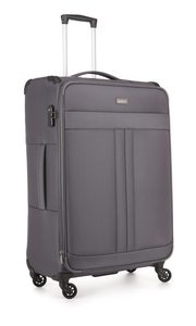 Luna 2 Piece Suitcase Set Large and Medium Charcoal