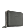 Misty Landscape Zip Around Purse Black