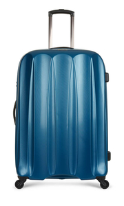 Tiber Embossed Large Suitcase Teal