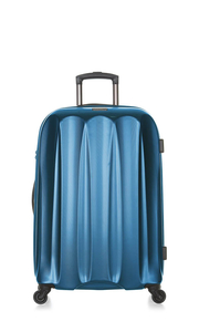 Tiber Embossed Medium Suitcase Teal