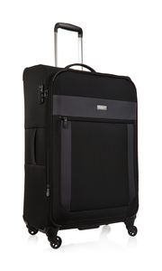 Translite 2 Piece Suitcase Set Large and Cabin Black