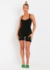 Adalynn Black Laddered Knitted Playsuit