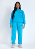 Alesha Blue Missy Empire Text Oversized Sweatshirt