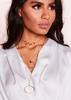 Alyssa Gold Layered Circle Necklace