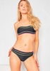 Amandine Black Stitched Bandeau Bikini