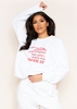 Angela White Dear Santa Christmas Slogan Sweatshirt