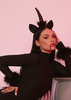 Angelica Black Unicorn Headband
