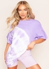 Anna Lilac Tie Dye Oversized T-Shirt