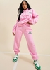 Annabella Baby Pink Printed Cuffed Joggers