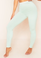 Ariana Mint Missy Tape Branded Leggings