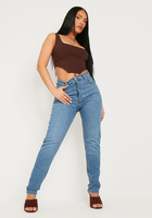 Ashanti Blue Mom High Waisted Jeans