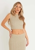 Atlanta Stone Knitted Crop Top