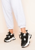 Aubrey Black Chunky Platform Mesh Trainers