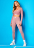 Bella Rose Missy Sport Tab Logo Thick Gym Leggings