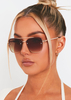 Braelynn Brown Aviator Sunglasses