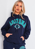 Brigette Navy Arizona Slogan Hoodie