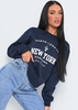 Brooke Navy New York Graphic Sweatshirt