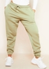 Calis Olive Green Drawstring Basic Joggers