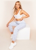 Candice Grey BE KIND Repetitive Text Oversized Joggers