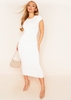 Candice Ivory Jersey Short Sleeve Maxi Dress