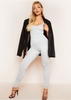 Carrie Grey High Waisted Basic Jersey Leggings