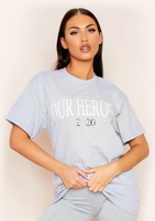 Cassandra Grey "Our Heroes" Oversized T-Shirt