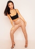 Charlie Camel Split Front Vegan Leather Trousers