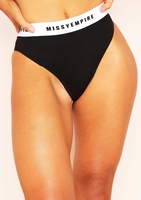 Ciara Black Missy Empire Tape Full Briefs Knicker Underwear