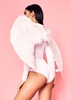 Cici White Halloween Angel Feather Wings