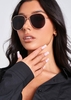 Cleo Gold Aviator Sunglasses